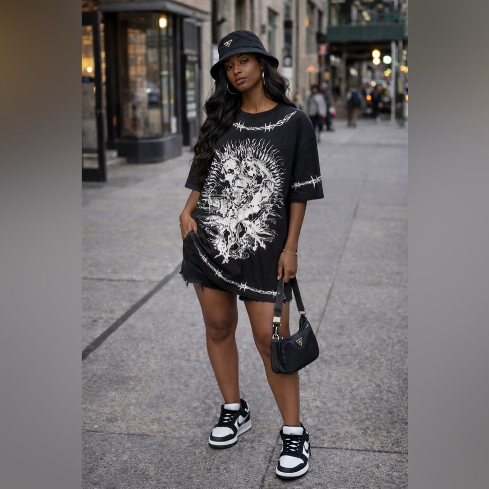 Givenchy Black Graphic Men's Shirt